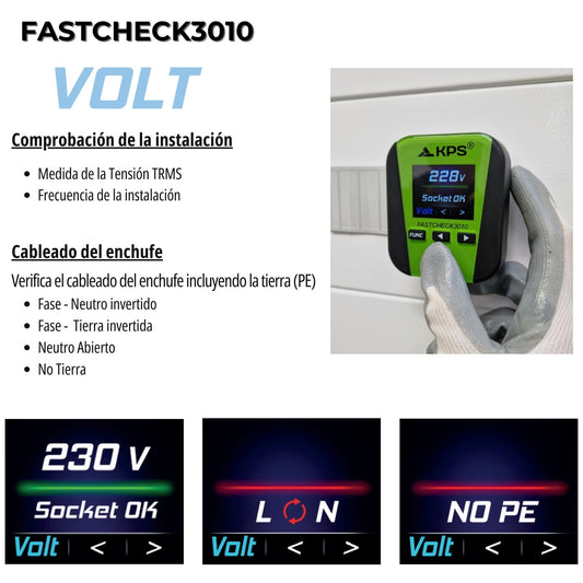 Equipo multifunción de bolsillo Fastcheck3010