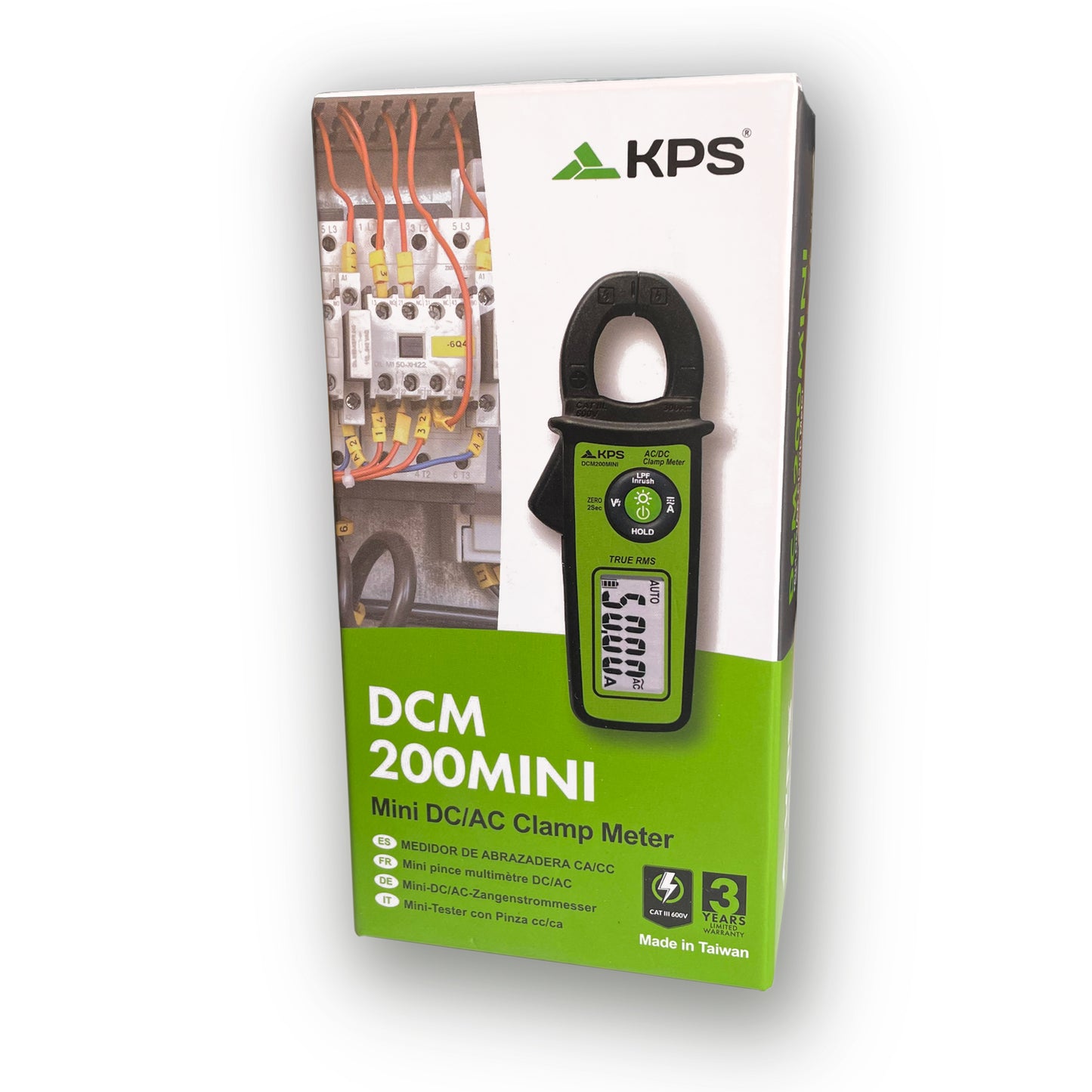 Pinza amperimétrica DCM200MINI TRMS 300A AC/DC