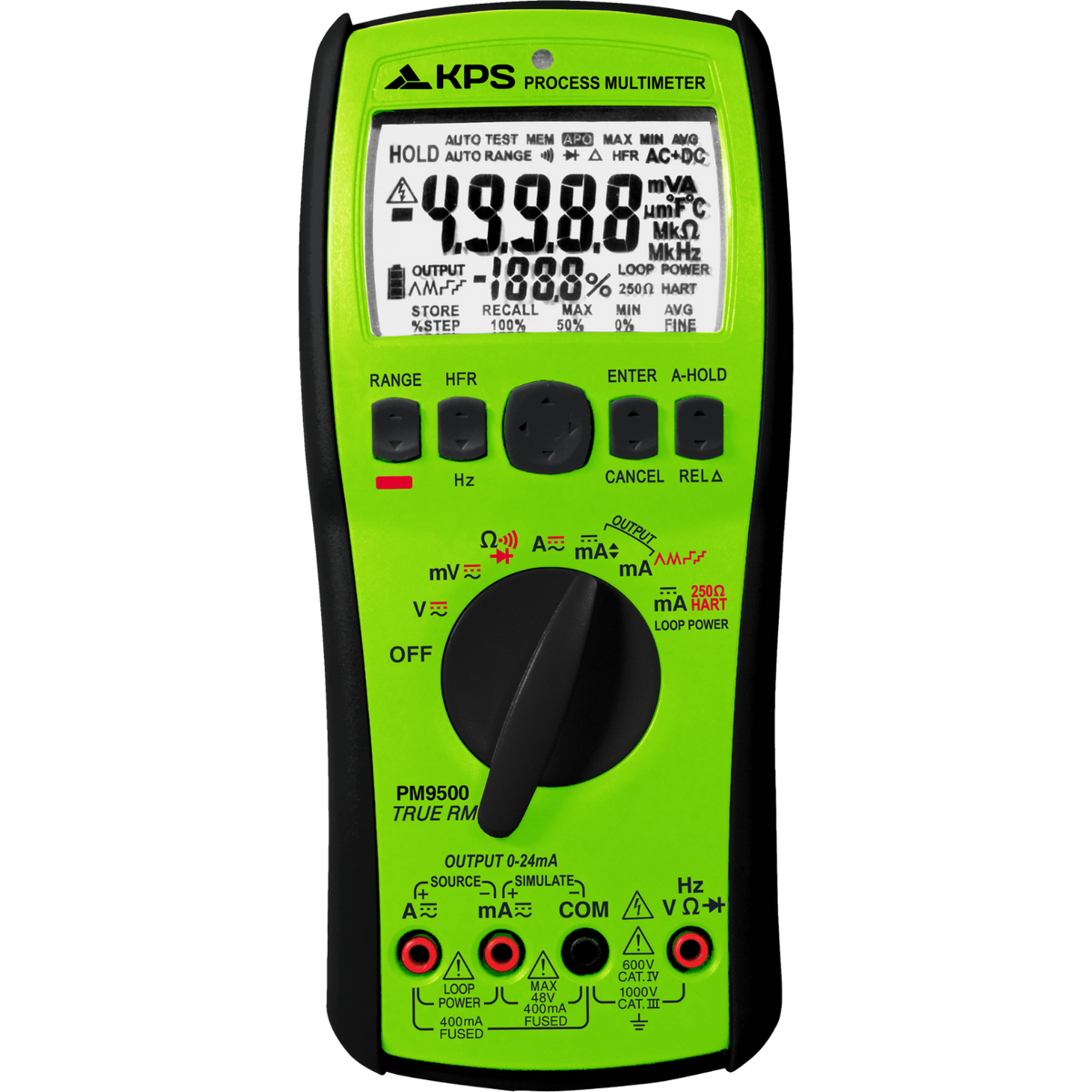 PM9500. Multímetro TRMS & Calibrador de procesos
