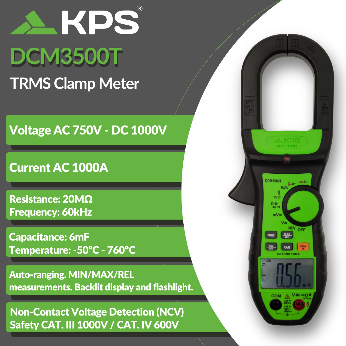 SAFETYCHECK FAST - KIT FASTCHECK3010 con Pinza Amperimétrica DCM3500T