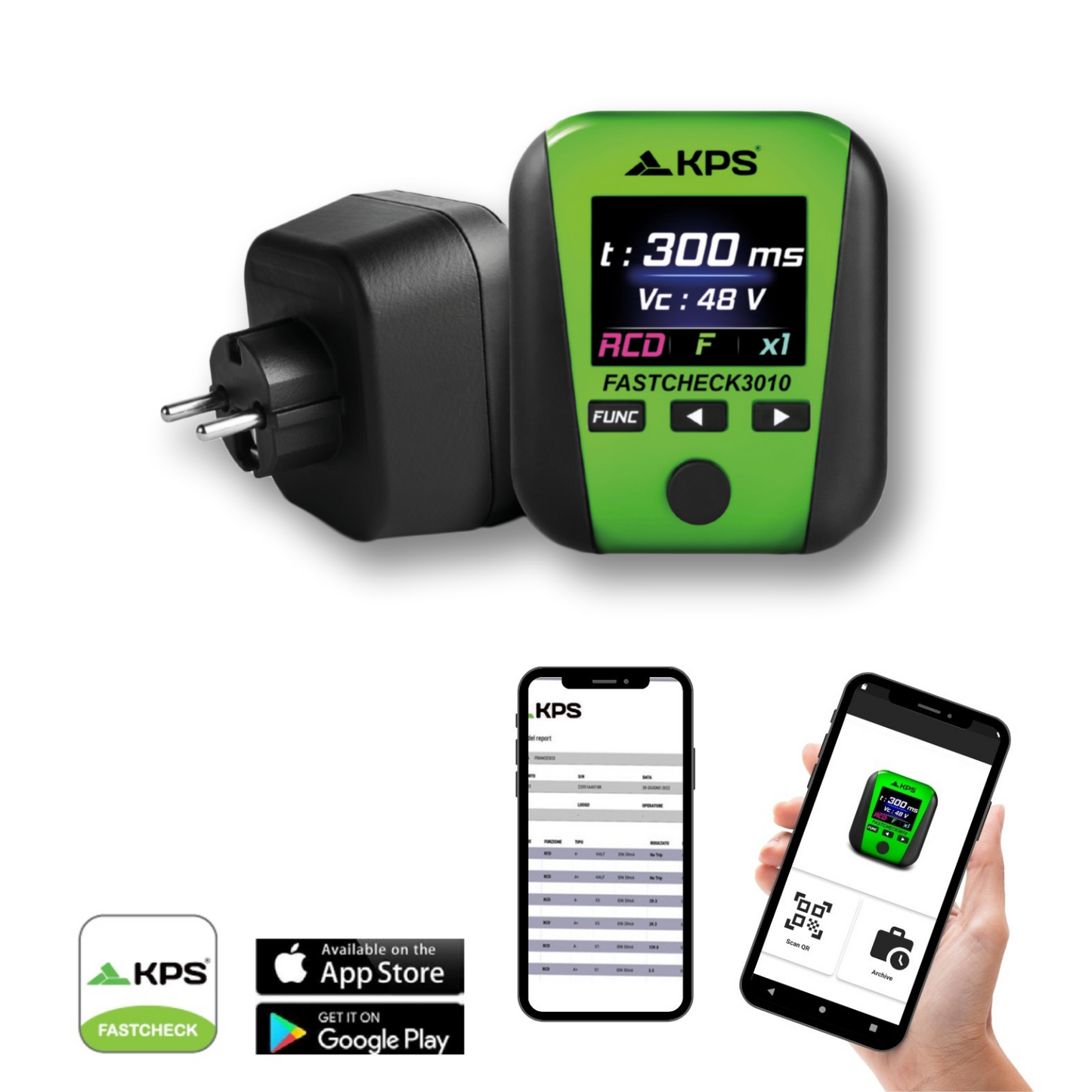 SAFETYCHECK FAST - KIT FASTCHECK3010 con Pinza Amperimétrica DCM3500T