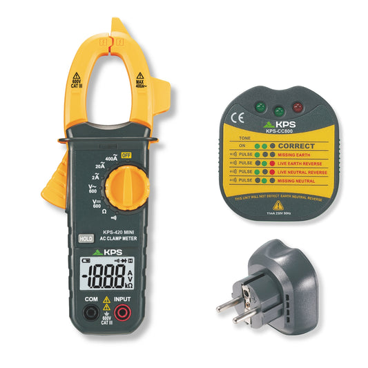 Kit Clamp Meter PA420 with Socket Tester CC800