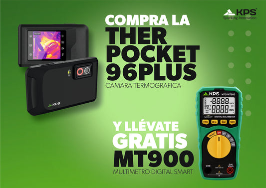 Taschen-Wärmebildkamera (Therpocket96PLUS) mit Automatischem Digitalmultimeter (MT900)